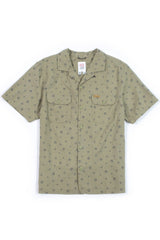 DAYTRIPPER SHIRT Tossed Motif Oil Green