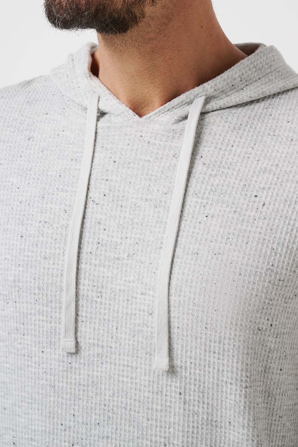 CLOUD WAFFLE HOODIE Light Grey