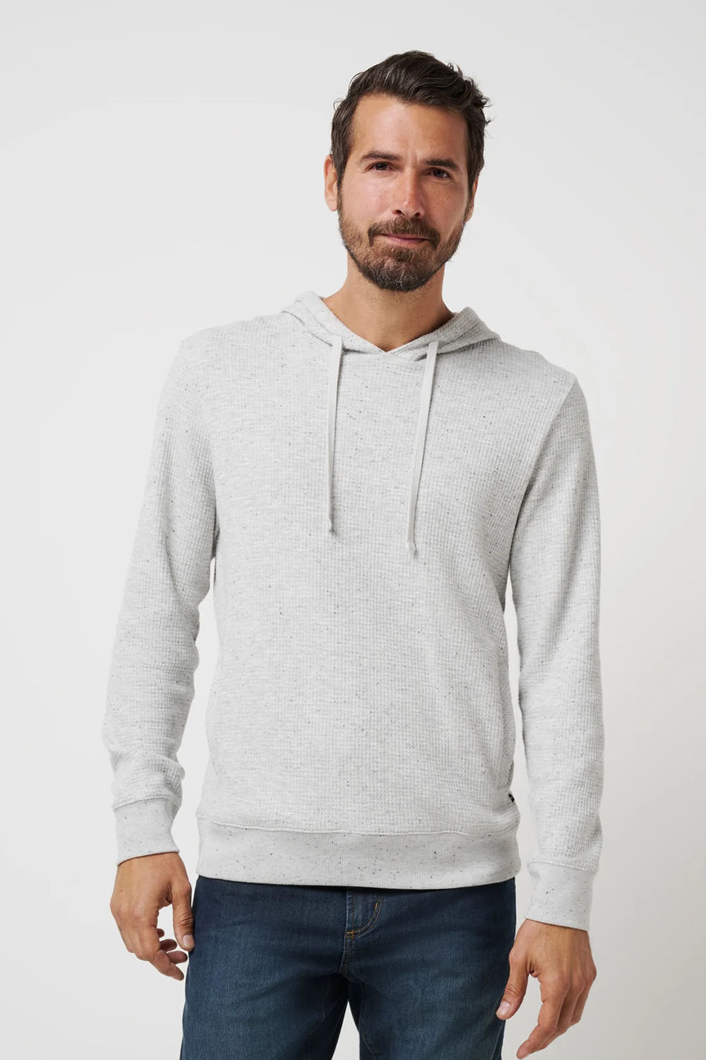 CLOUD WAFFLE HOODIE Light Grey
