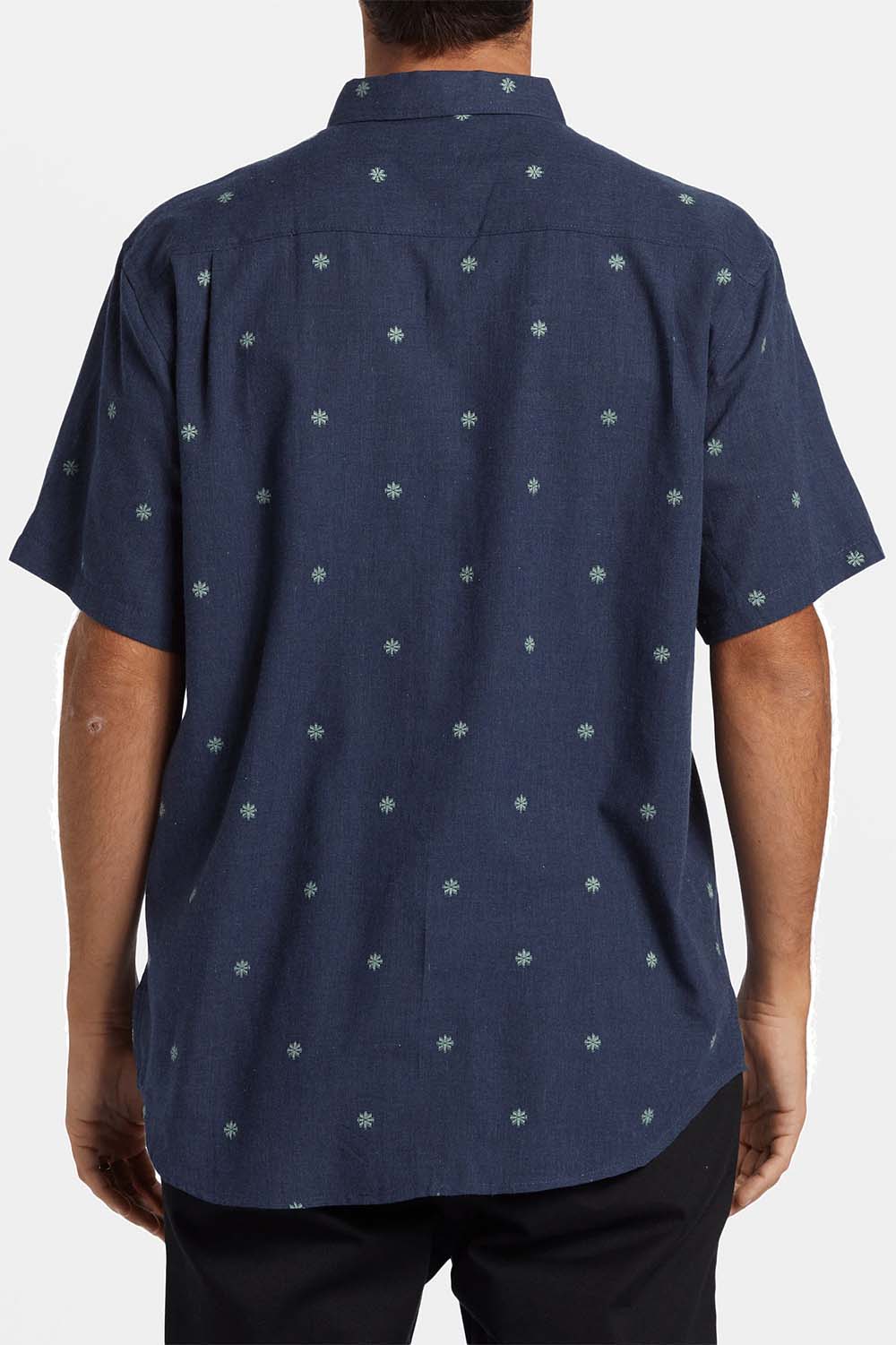 ALL DAY JACQUARD SS Dusty Navy