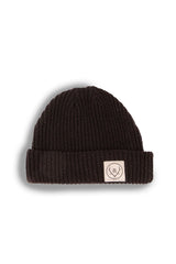 FISHERMAN BOX LABEL BEANIE Black